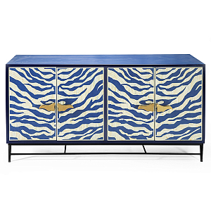Буфет в гостиную с инкрустацией Bone Inlay Deco Sideboard - Orleans ZEBRA