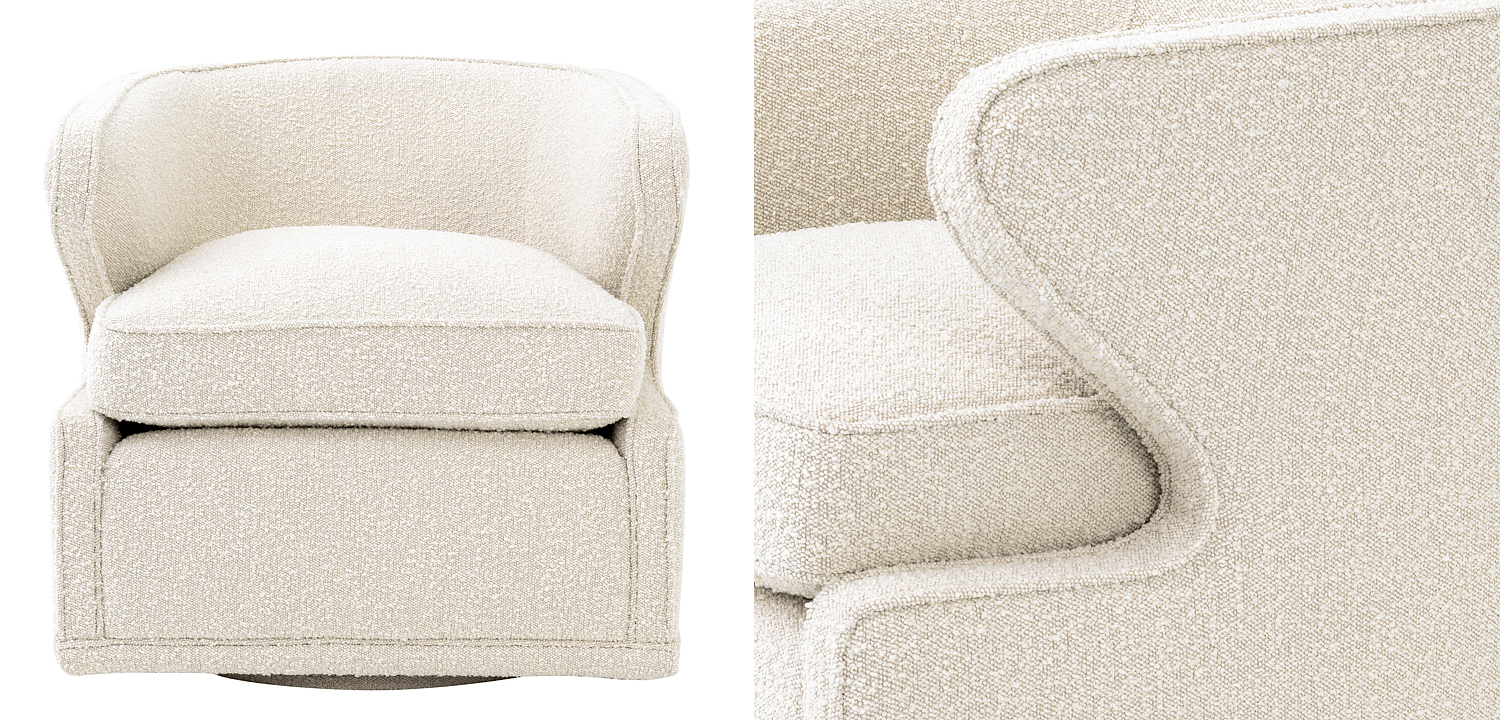 Кресло Eichholtz Chair Dorset Boucle cream Кресло Eichholtz Chair Dorset Boucle cream - Loft-Concept в Казани