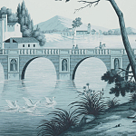 Обои ручная роспись Views of Italy Mare Verde варинант исполнения - 2 | Loft Concept в Казани