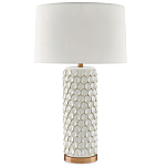 Настольная лампа покрытая лепестками белых цветов Fancy Calla Lily варинант исполнения - 2 | Loft Concept в Казани