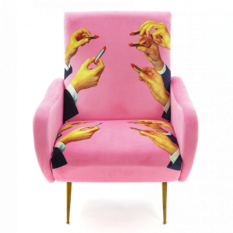 Кресло Seletti Armchair Lipsticks Pink Розовый (Rose) в Казани | Loft Concept 