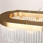 Люстра подвесная овальная со стеклянными трубками Nembus варинант исполнения - 2 | Loft Concept в Казани