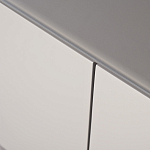 Тумба под телевизор со стеклянной столешницей и с выдвижными ящиками Minimalist Accent варинант исполнения - 3 | Loft Concept в Казани