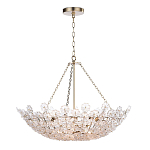 Люстра декорированная цветами из стекла Lightness of Flowers варинант исполнения - 1 | Loft Concept в Казани