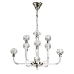 Люстра с 8-ю лампами и гранеными стеклянными плафонами Prism Gala варинант исполнения - 2 | Loft Concept в Казани
