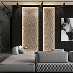 Гипсовая 3D панель с принтографией PM-50 варинант исполнения - 5 | Loft Concept в Казани