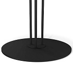 Стол журнальный с круглой столешницей из стекла Gray and Gold Marble варинант исполнения - 5 | Loft Concept в Казани