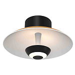 Бра с круглым белым плафоном и черной центральной деталью Natural Harmonie  варинант исполнения - 1 | Loft Concept в Казани