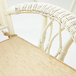 Комплект обеденный из ротанга Eloise grand white варинант исполнения - 7 | Loft Concept в Казани