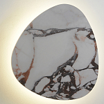 Бра треугольной формы бело-коричневый мрамор Длина 47 см Ginger & Jagger варинант исполнения - 1 | Loft Concept в Казани