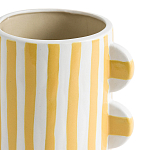 Ваза из фаянса Brighter than the Stars жёлтая полоска варинант исполнения - 2 | Loft Concept в Казани