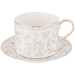 Чайный сервиз из фарфора с цветочным принтом на 6 персон 14 предметов Floral Charm варинант исполнения - 1 | Loft Concept в Казани