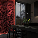 Гипсовая 3D панель с принтографией PM-40 варинант исполнения - 1 | Loft Concept в Казани