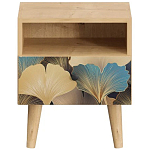 Прикроватная тумба с изображением на ящике Elise Nightstand варинант исполнения - 8 | Loft Concept в Казани