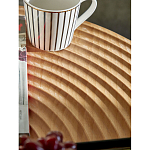 Журнальный столик с круглой фактурной столешницей из натурального дерева Vortex варинант исполнения - 5 | Loft Concept в Казани