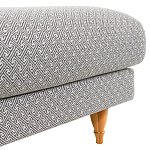 Мягкий пуф на деревянных ножках Garner Pouf Light варинант исполнения - 5 | Loft Concept в Казани