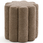 Пуф с обивкой из ткани букле Flo Brown Pouf варинант исполнения - 1 | Loft Concept в Казани