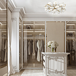 Потолочная люстра круглая ветвистыми бронзовыми элементами и стеклянными рифлеными дисками Textured Glass Chandelier варинант исполнения - 7 | Loft Concept в Казани