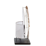 Настольная лампа из перламутра и дерева на подставке Indonesian Shell варинант исполнения - 5 | Loft Concept в Казани