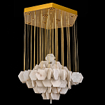 Люстра с фигурными подвесками из натурального камня Glowing Spheres варинант исполнения - 3 | Loft Concept в Казани