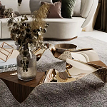 Дизайнерский журнальный стол волнистой формы Nyxacad варинант исполнения - 3 | Loft Concept в Казани