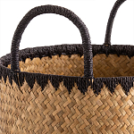 Плетеная корзина для белья с ручками Nyimbo Wicker Basket варинант исполнения - 3 | Loft Concept в Казани