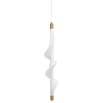 Люстра с белым скрученным плафоном Golden Swirl варинант исполнения - 1 | Loft Concept в Казани