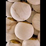 Люстра подвесная с сферическими плафонами из натурального камня Glowing Spheres варинант исполнения - 4 | Loft Concept в Казани