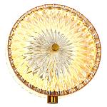 Бра с плафоном из рельефного стекла Peony Glass Bronze  варинант исполнения - 2 | Loft Concept в Казани