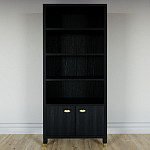 Книжный Стеллаж Elsa Dreams Black с задней стенкой варинант исполнения - 5 | Loft Concept в Казани