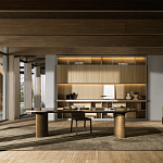 Дизайнерский рабочий стол из металла BLEVIO Table варинант исполнения - 2 | Loft Concept в Казани