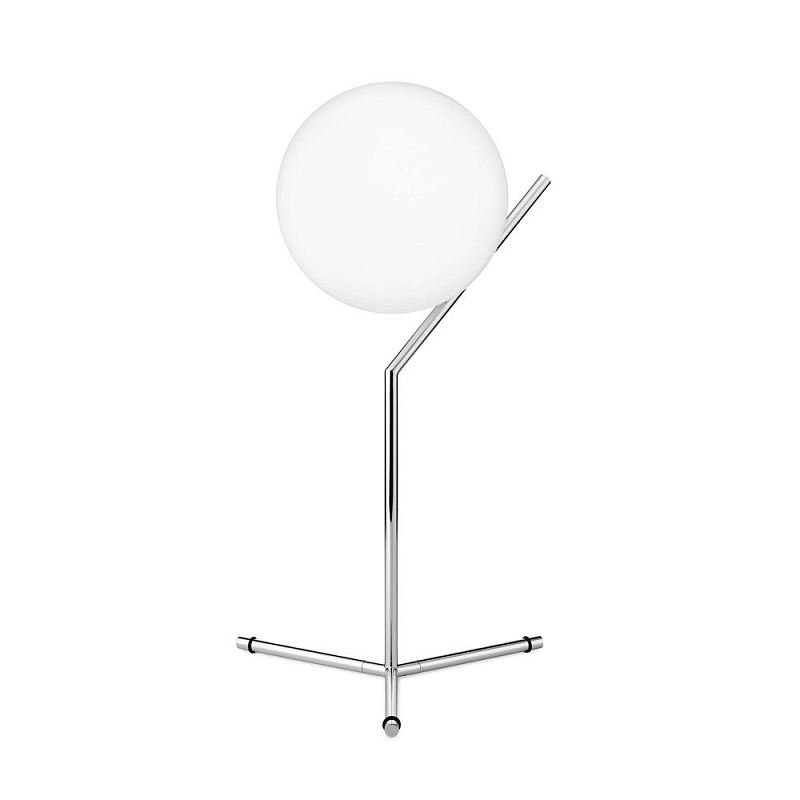 Настольная лампа Flos IC Lights T Chrome Хром Белый в Казани | Loft Concept 