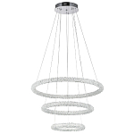 Многоярусная кольцевая люстра с хрустальным декором Gilbertine Crystal Ring Chandelier варинант исполнения - 2 | Loft Concept в Казани