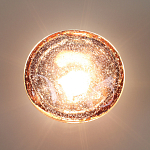 Бра с круглым плафоном из прозрачного стекла с пузырьками воздуха Effervia  варинант исполнения - 6 | Loft Concept в Казани