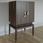 Кабинетный шкаф Elsa Dreams Walnut с 2-мя ящиками варинант исполнения - 6 | Loft Concept в Казани