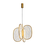 Люстра с гравировкой на акриловых плафонах Gravyura Bronze D 50 см варинант исполнения - 2 | Loft Concept в Казани