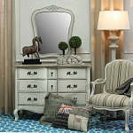 Комод бежевый в стиле Прованс Montmartre Provence Beige Wide варинант исполнения - 3 | Loft Concept в Казани