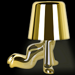 Настольная лампа фигурная цвета золото с гладким абажуром Высота 17 см Sophia варинант исполнения - 5 | Loft Concept в Казани