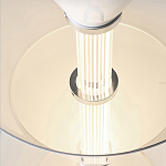 Подвесной светильник светодиодный в виде ряда белых металлических конусов  Herringbone варинант исполнения - 8 | Loft Concept в Казани