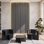 Гипсовая 3D Панель LOVE SPRUCE варинант исполнения - 1 | Loft Concept в Казани