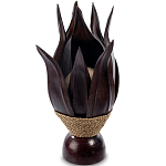 Настольная лампа черная INDONESIAN LAMPS 1 варинант исполнения - 1 | Loft Concept в Казани