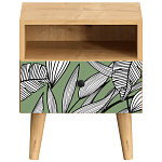 Прикроватная тумба с изображением на ящике Elise Nightstand варинант исполнения - 18 | Loft Concept в Казани
