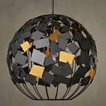 Люстра в форме сферы с декором из металлических квадратов Path to the Stars варинант исполнения - 3 | Loft Concept в Казани