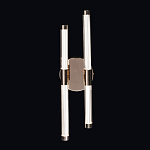 Бра с круглым основанием золотого цвета и двумя вертикальными плафонами Hex Scaffold варинант исполнения - 2 | Loft Concept в Казани