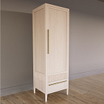 Узкий Шкаф Primo с 2 выдвижными ящиками Светлый дуб варинант исполнения - 3 | Loft Concept в Казани