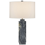 Настольная лампа с корпусом из серого мрамора Breathtaking View варинант исполнения - 3 | Loft Concept в Казани