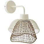 Бра с сетчатым металлическим абажуром Beige Gold Mesh Lampshade варинант исполнения - 1 | Loft Concept в Казани