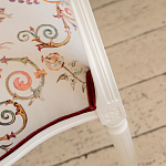 Полукресло из массива бука бежевое с растительным орнаментом Raffael Angel Beige Chair варинант исполнения - 5 | Loft Concept в Казани