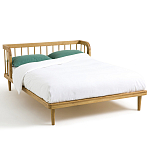 Кровать из массива дуба с пружинным блоком Mateta варинант исполнения - 1 | Loft Concept в Казани