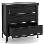 Комод с 3-мя ящиками черный Silva Black Chest of Drawers варинант исполнения - 3 | Loft Concept в Казани